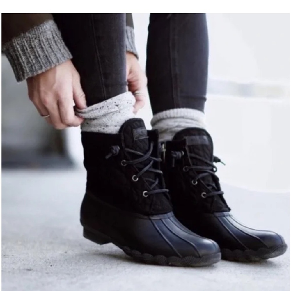 Sperry Saltwater Quilted Wool Duck Boots